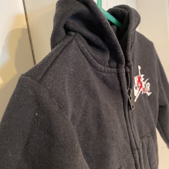 Nike Air Jordan Black Baby Zip Up Hoodie 12 Months - Picture 6 of 11